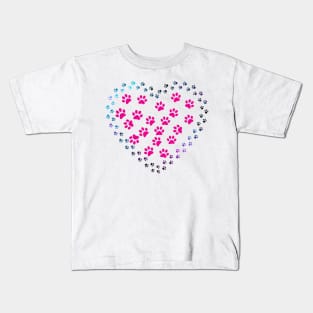 dog feet lover Kids T-Shirt